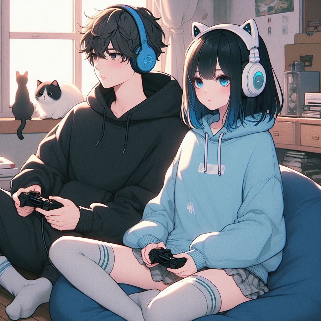 anime couple artistic dp showcasing creativity