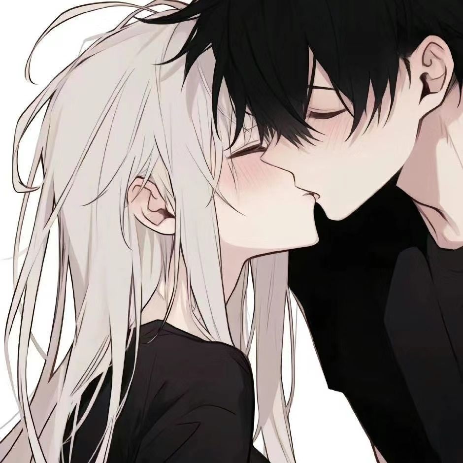 anime couple blush dp showing their cute side