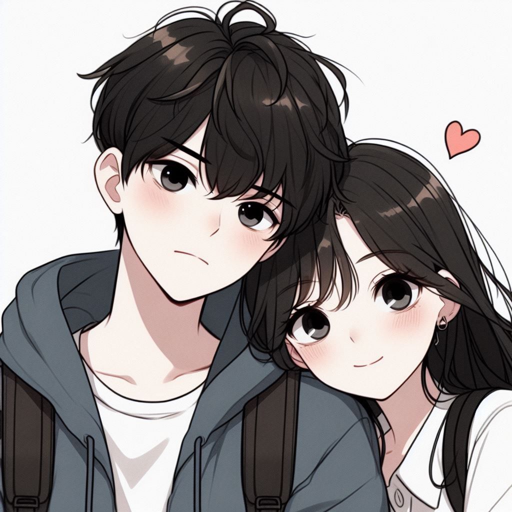 anime couple love dp for social media