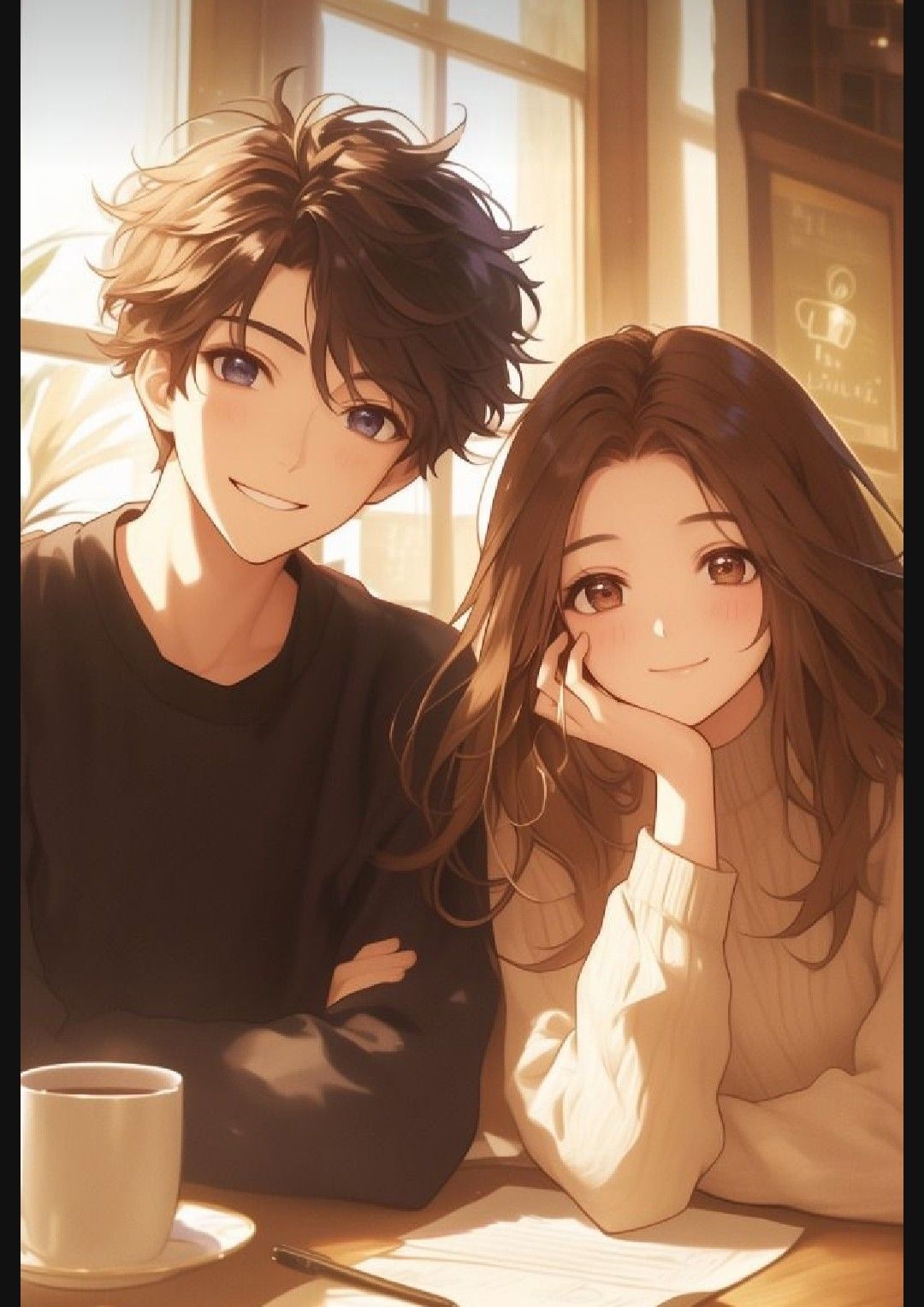 anime couple silly dp capturing laughter