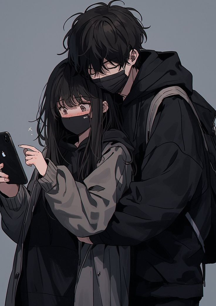 anime couple sweet dp representing love