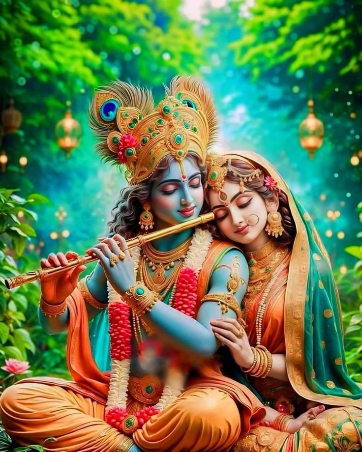 romantic radha krishna images