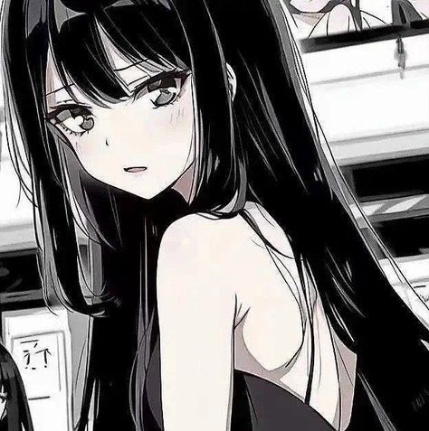 avant-garde dark anime girl dp for artistic appeal