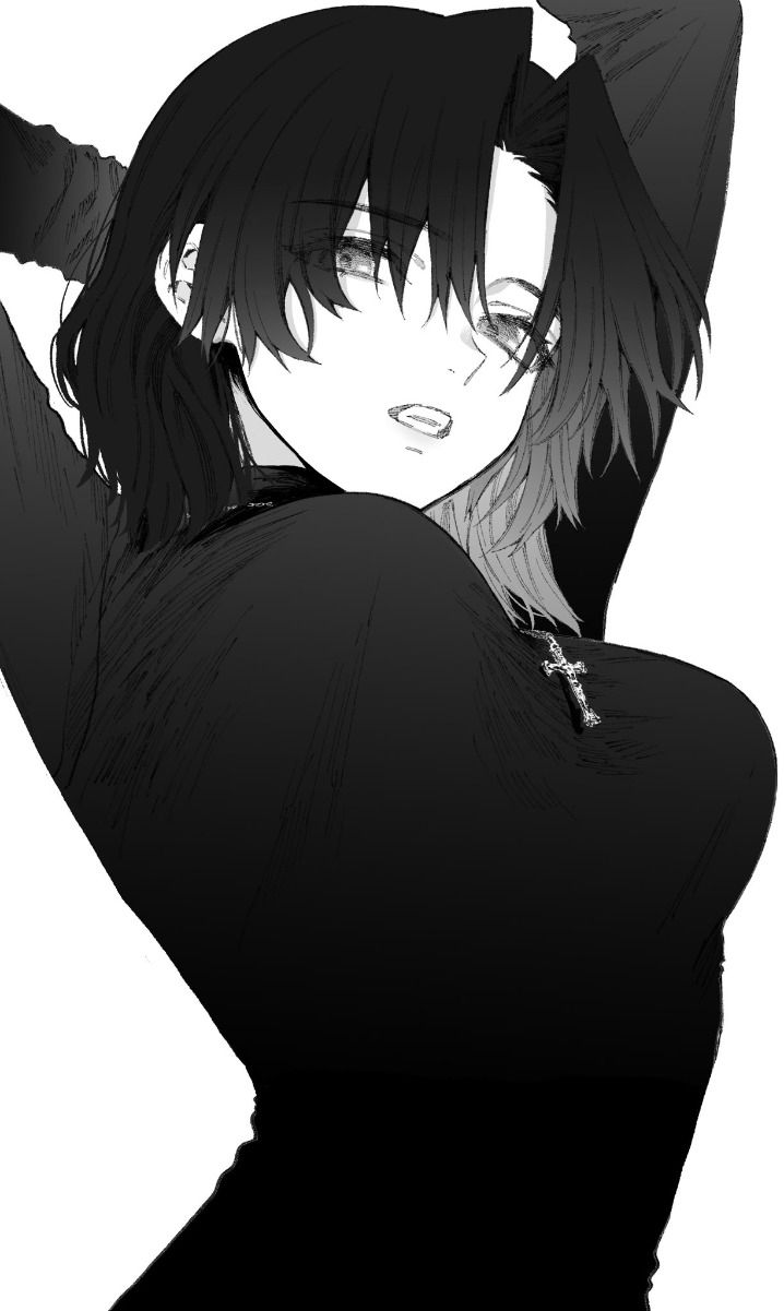 dreamy dark anime girl dp for whimsical charm