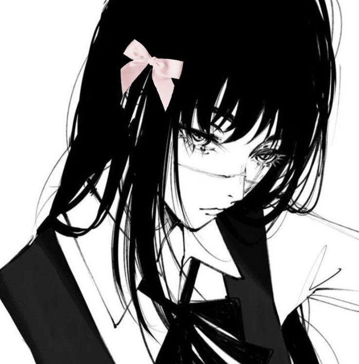 emo dark anime girl dp expressing unique style