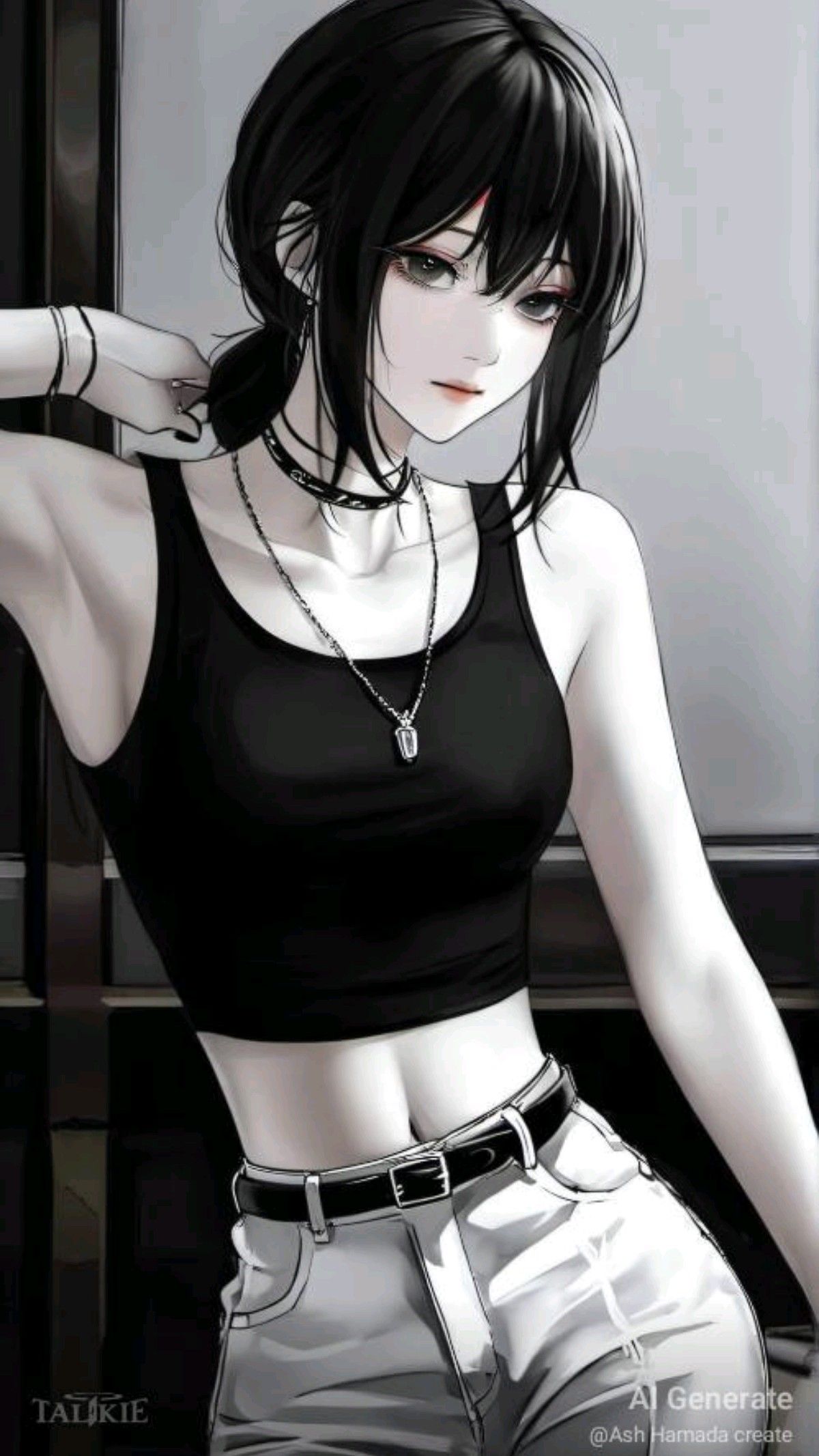 futuristic dark anime girl dp embracing modernity