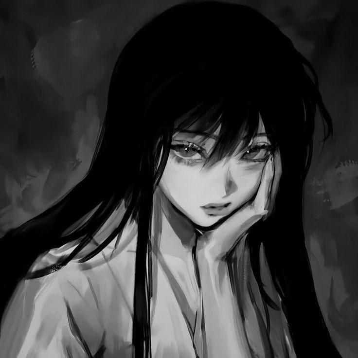 gothic dark anime girl dp embodying dark elegance