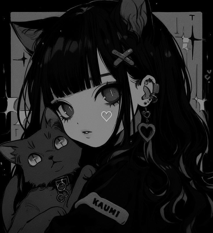 mysterious dark anime girl dp with a haunting vibe