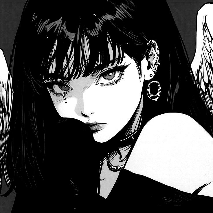 spectacular dark anime girl dp for visual impact