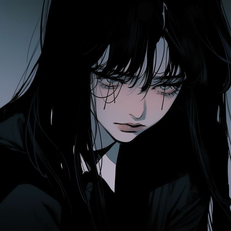 unknown dark anime girl dp leaving an air of mystery