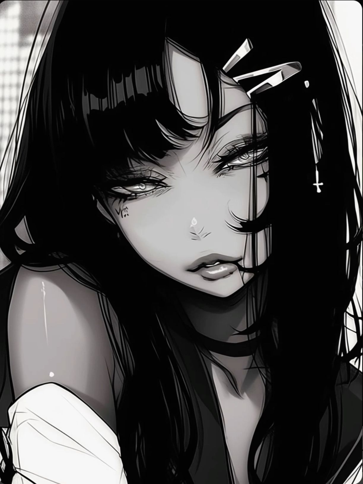 visionary dark anime girl dp that challenges perceptions