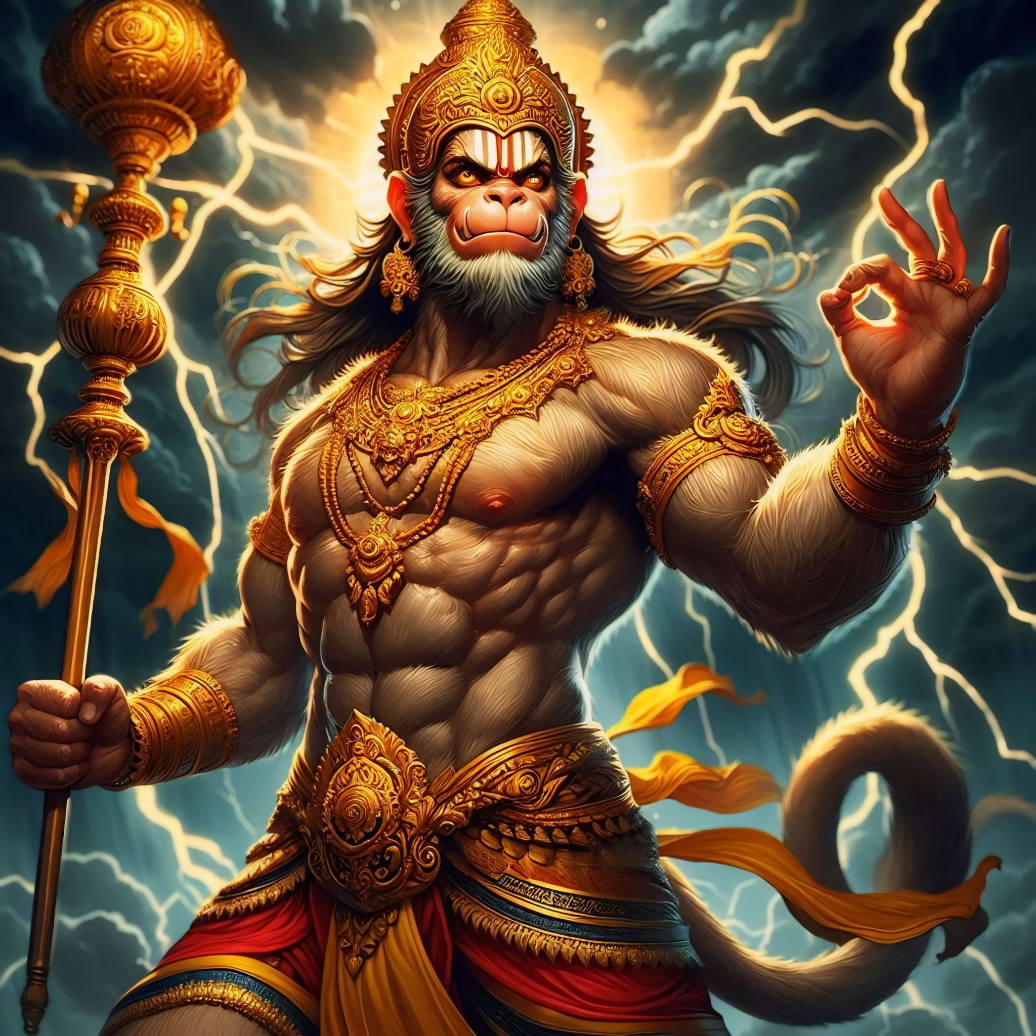 painting hanuman ji photo