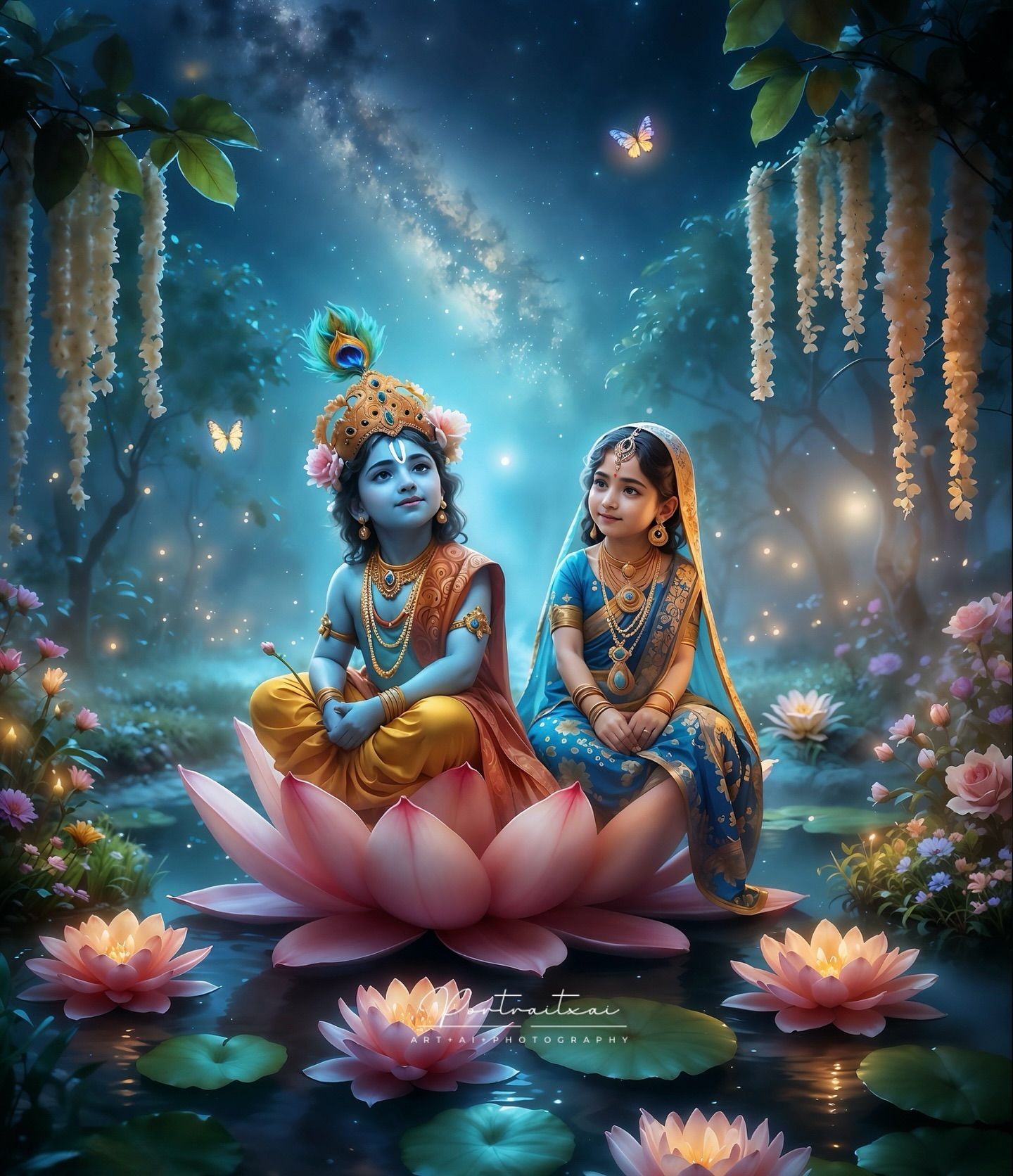 radha krishna cute images