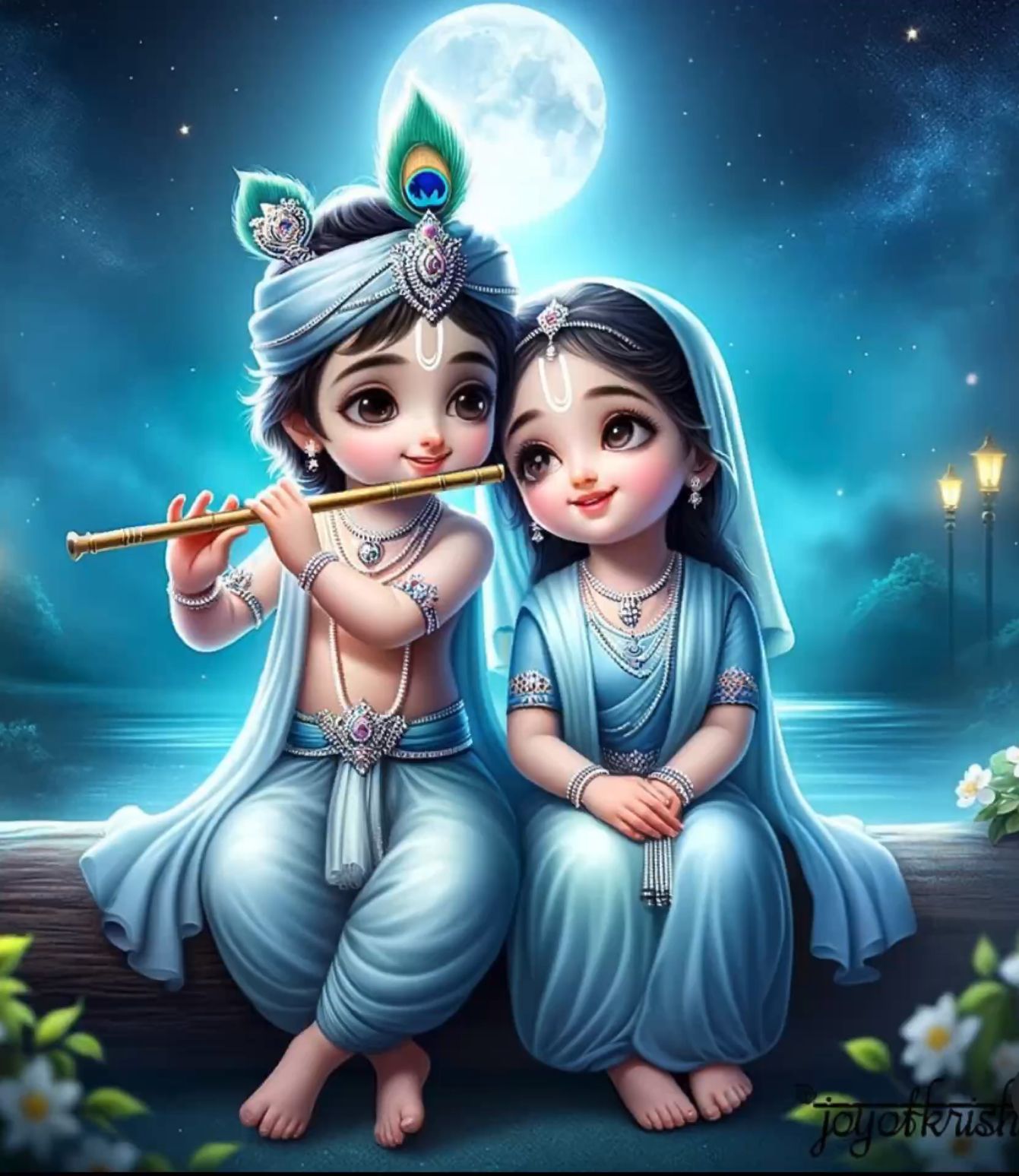 radha krishna painting images