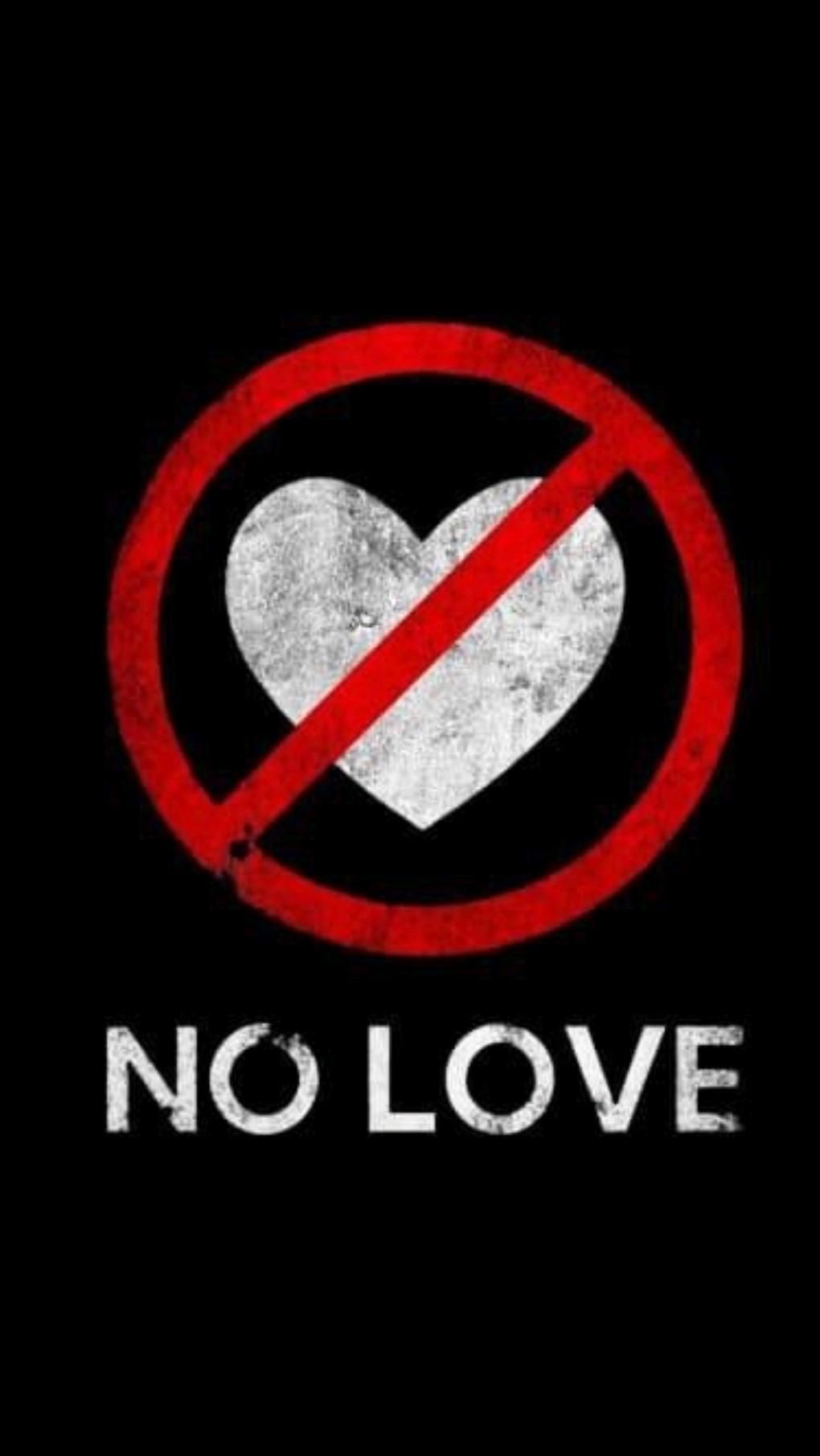 No love message with gray clouds.