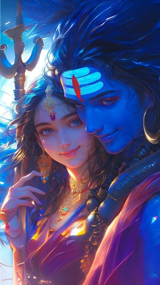 shiv parvati ai images