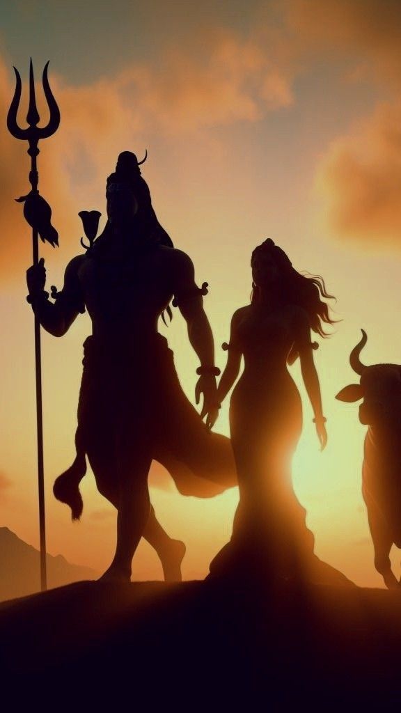 shiv parvati images real